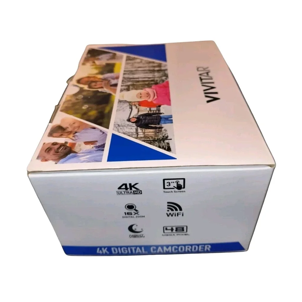 Vivitar‎ 4K Ultra HD Digital Camcorder WiFi 48MP 16x Zoom 3